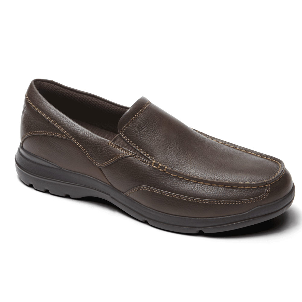 Rockport Slip-On For Mens Brown - City Play Two - YL3429675